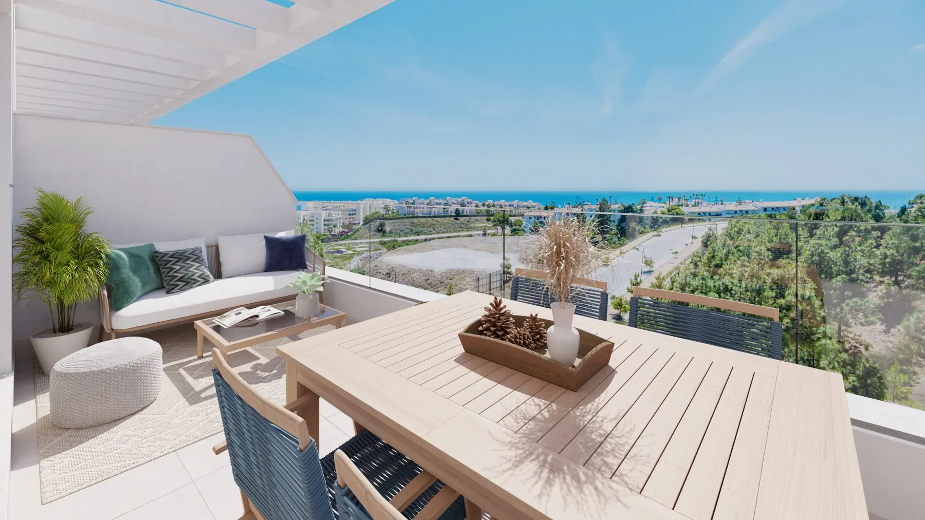 CS · Terrasse mit Meerblick